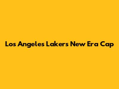 Los Angeles Lakers New Era Cap