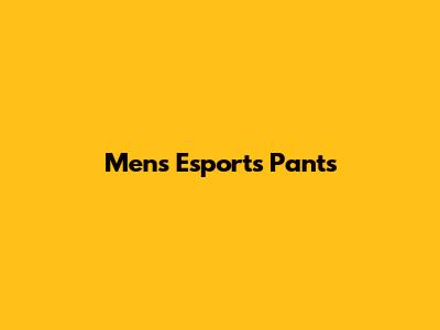 Men's Esports Pants